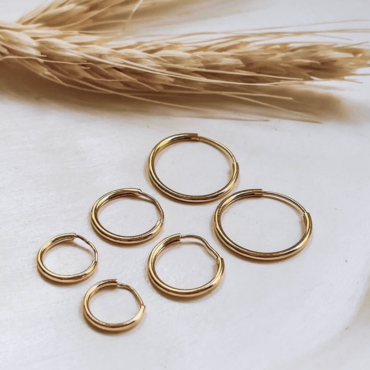 Brinco Essencial Trio Argolas Banhado a Ouro 18K - Imagem 2