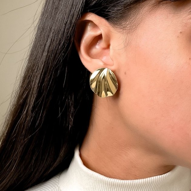 Brinco Aura  –  Banhado a Ouro 18k