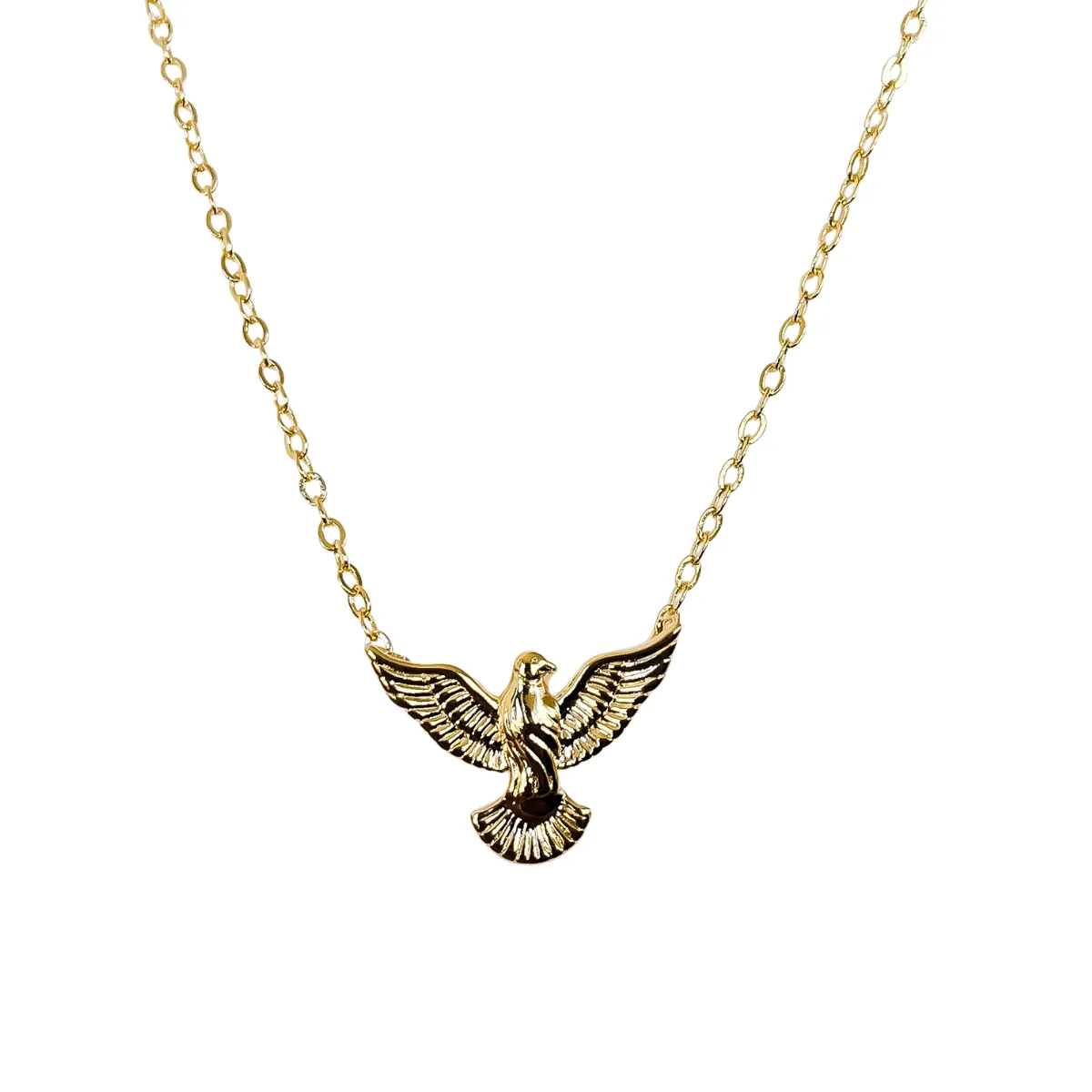 Colar com pingente de pássaro dourado Gold Bird