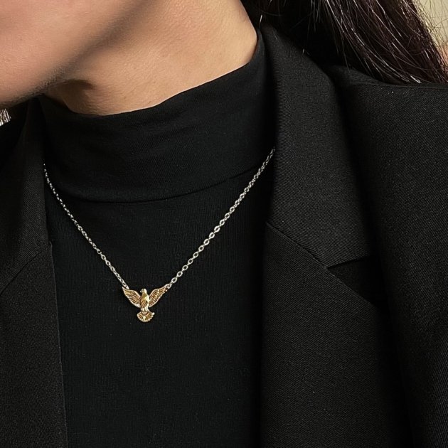 Colar Golden Bird - Banhado a ouro 18k