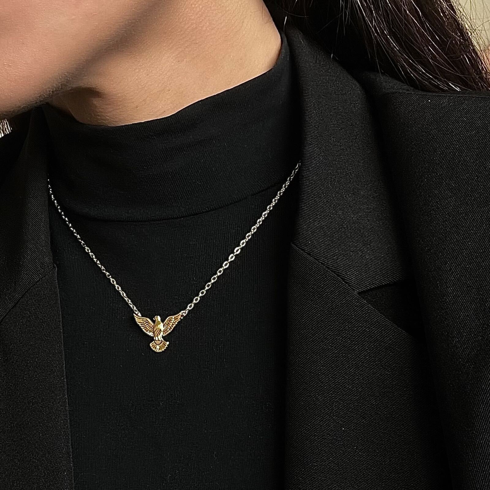 Colar Golden Bird - Banhado a ouro 18k