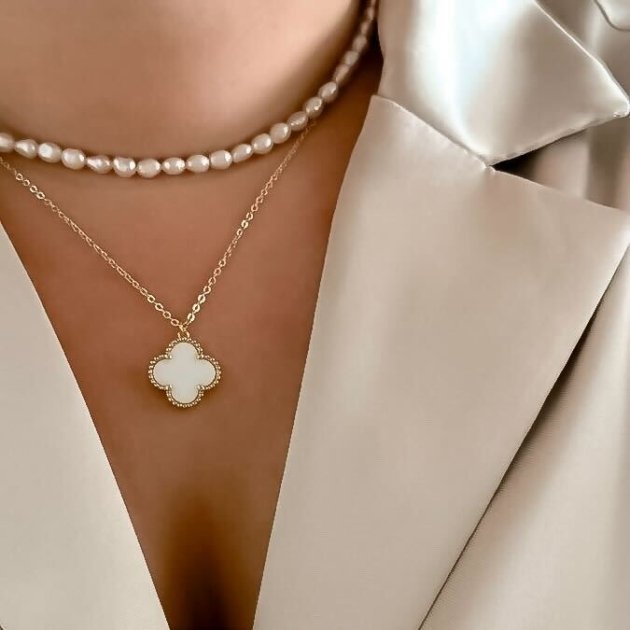 Colar Trevo Banhado a Ouro 18K