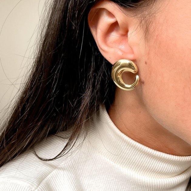 Brinco Celeste - Banhado a Ouro 18k