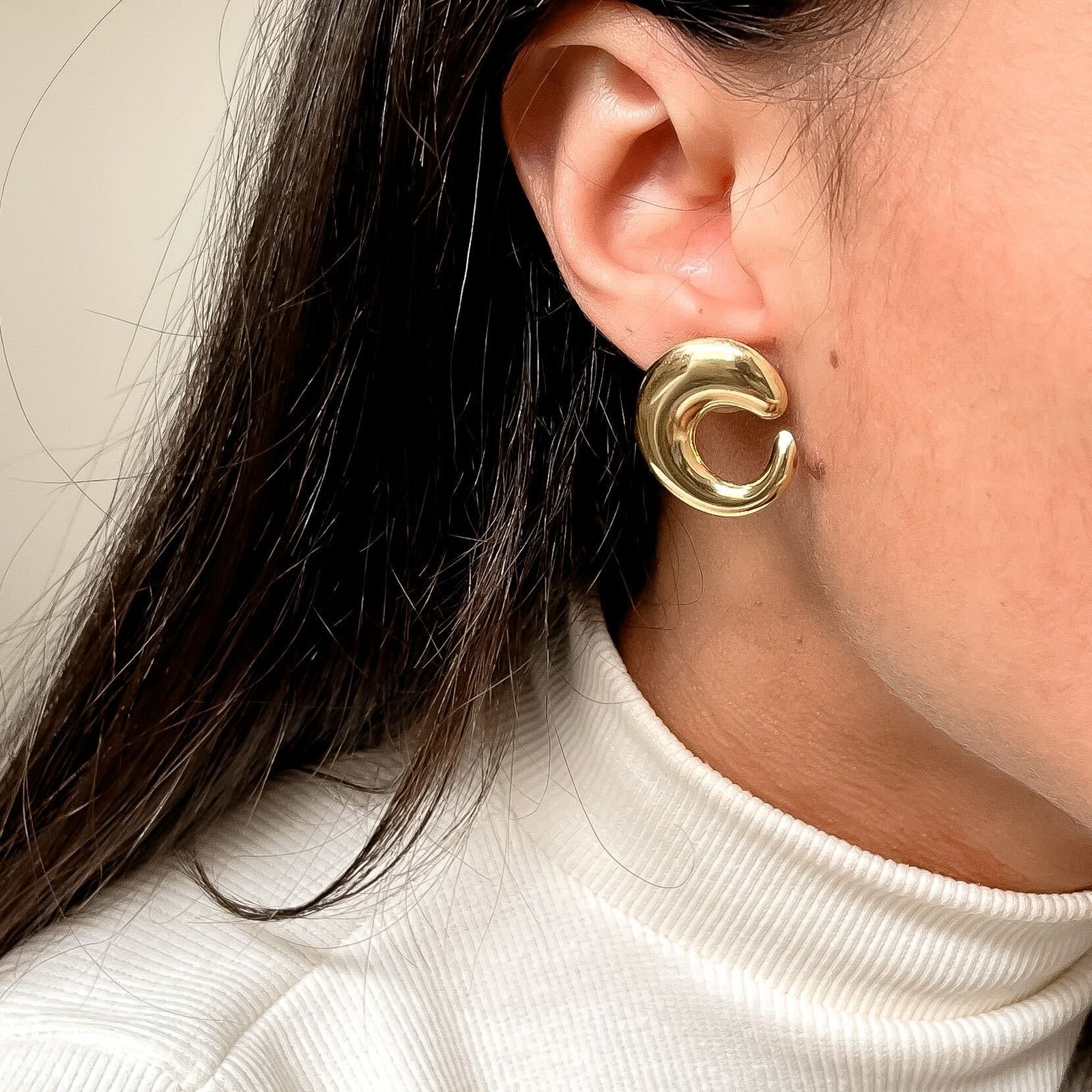 Brinco Celeste - Banhado a Ouro 18k