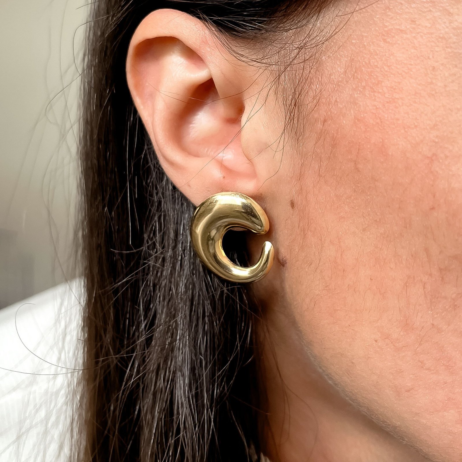 Brinco Celeste - Banhado a Ouro 18k - Imagem 2