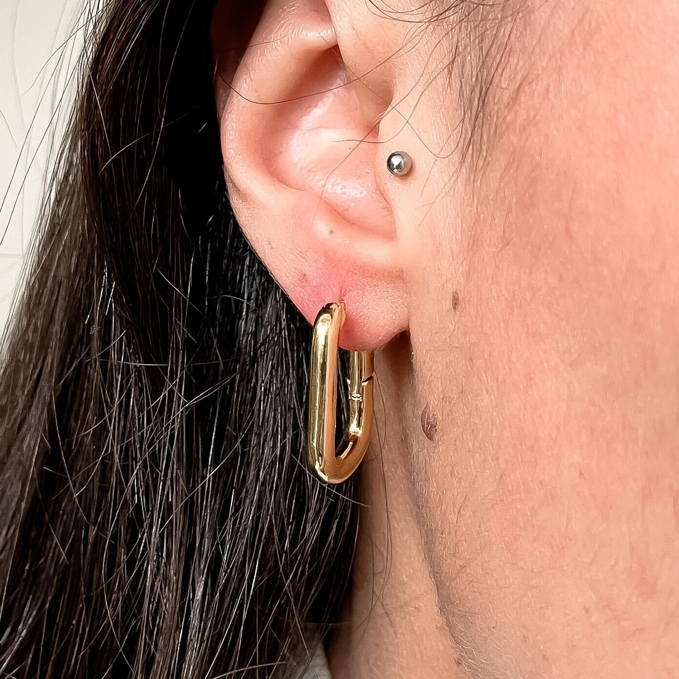 Brinco Elos Banhado a Ouro 18k - Imagem 2