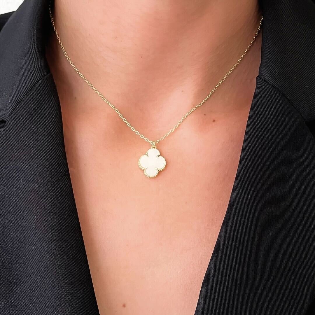 Colar Trevo Banhado a Ouro 18K - Imagem 2