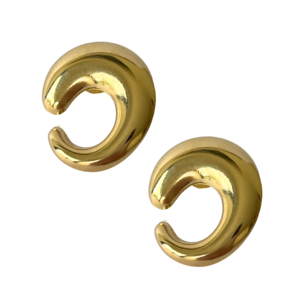 Brinco Celeste com curvatura dourada