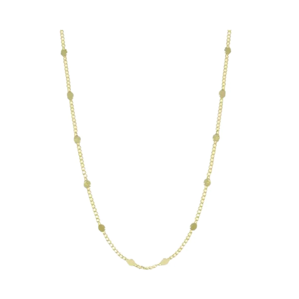 Corrente Dots com pontos dourados banhada a ouro 18K