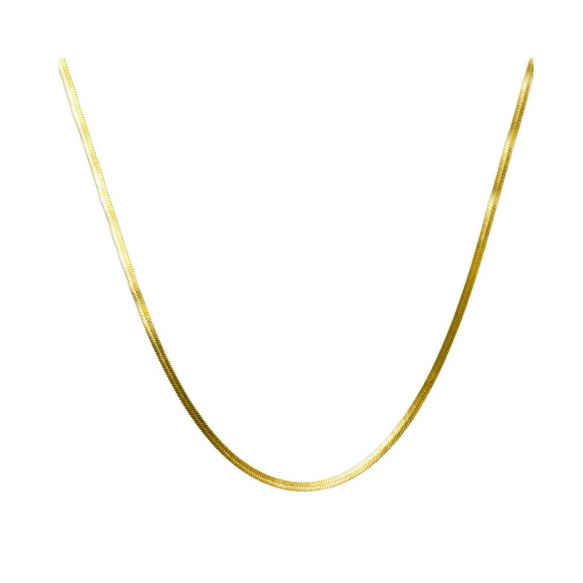 Colar Grace com corrente dourada e acabamento liso